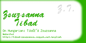 zsuzsanna tibad business card